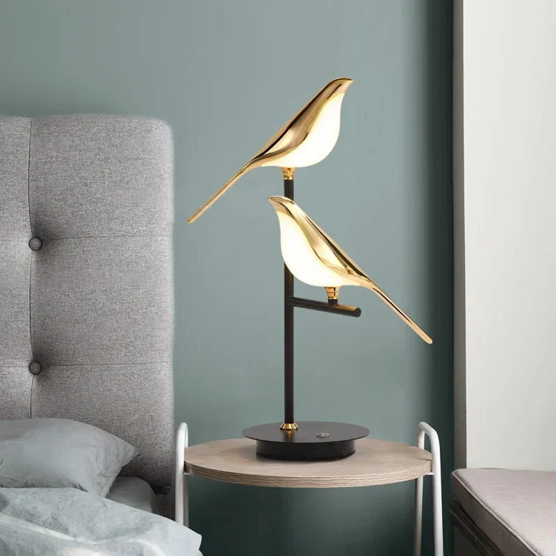 Nomi Floor Lamp led postmodern bird lamp electroplating golden garden reading bedroom study living room luxury floor lamp