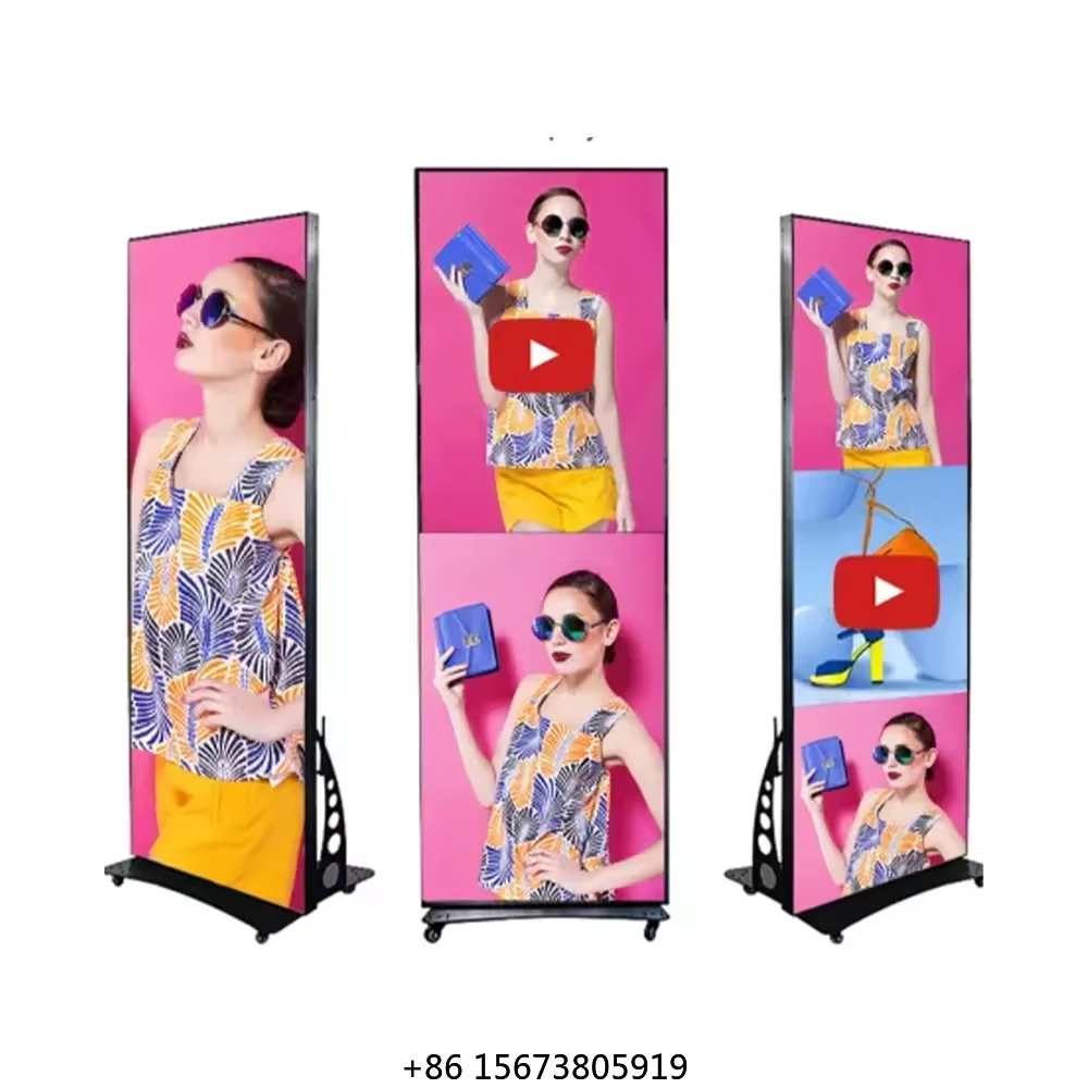 

P2.5 Smart LED Poster Floor Standing Poster LED Display Screen Outdoor Advertising Pantalla Led Poster