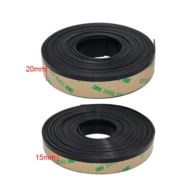 15/20mm Car Window Sealing Strip Waterproof Weatherstrip Auto Rubber Side Window Filler Noise Insulation Good External Accessory