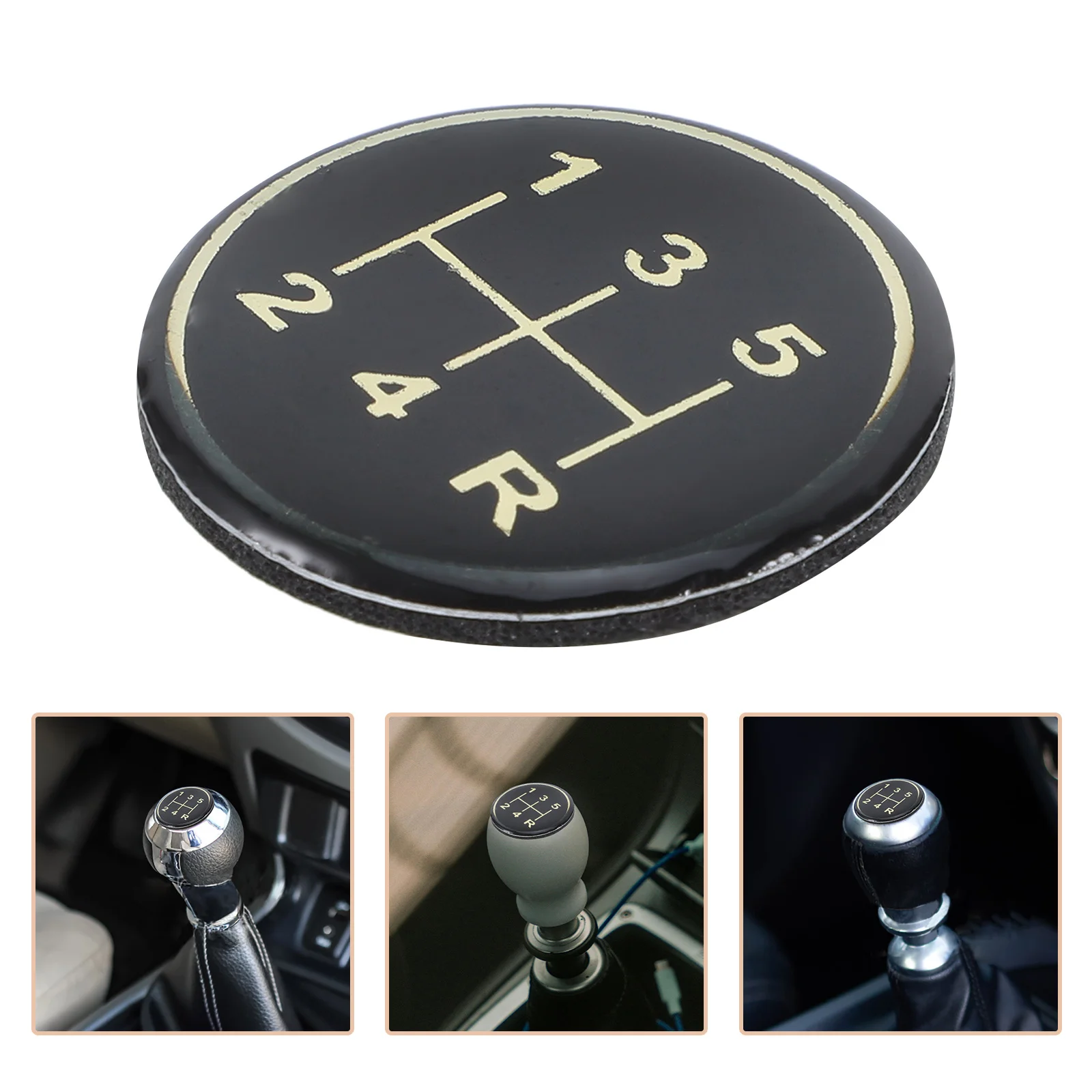 

Universal Car Gear Shift Sticker For Manual Transmission Interior Decorative Auto Replacement Part Durable Epoxy Adhesive Truck