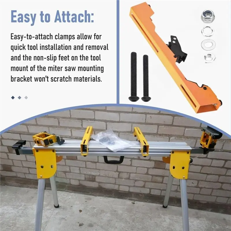 N96R Mounting Brackets For DW7231 Miter Saw- DW723 DWX723 DWX724 DWX725 DWX725B DW7231 Stand Systems