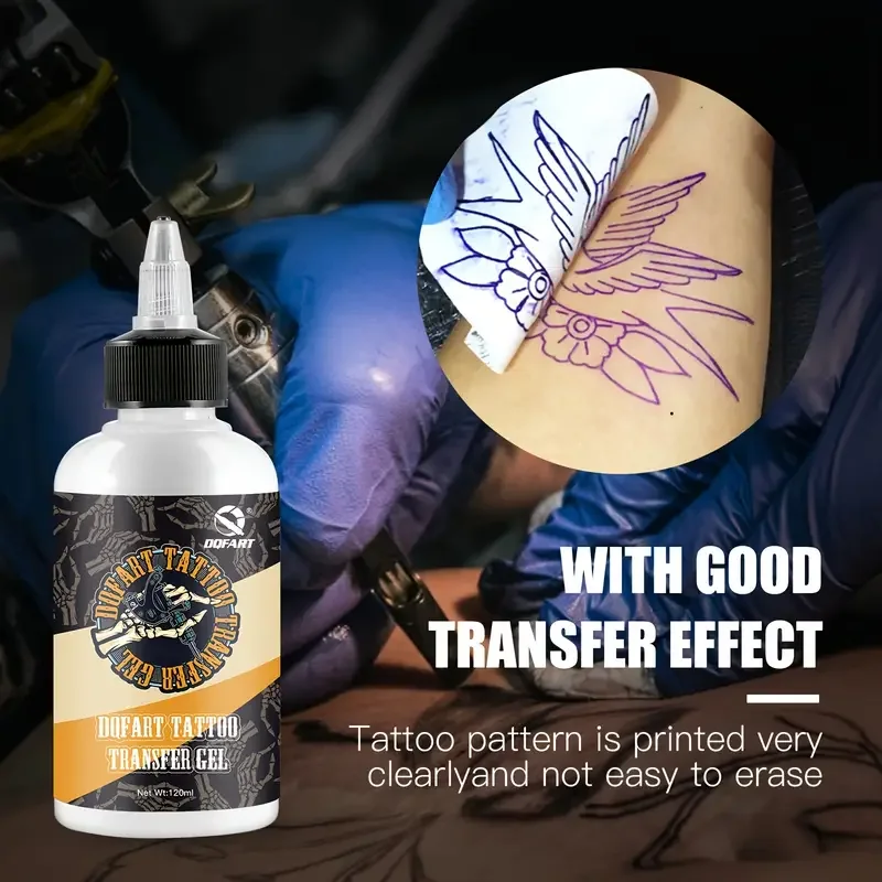 Tattoo Transfer Gel Tattoo Tools Transfer Paste with Tattoo Transfer 120ML Large Capacity High Quality Fast Paper Auxiliary Gel