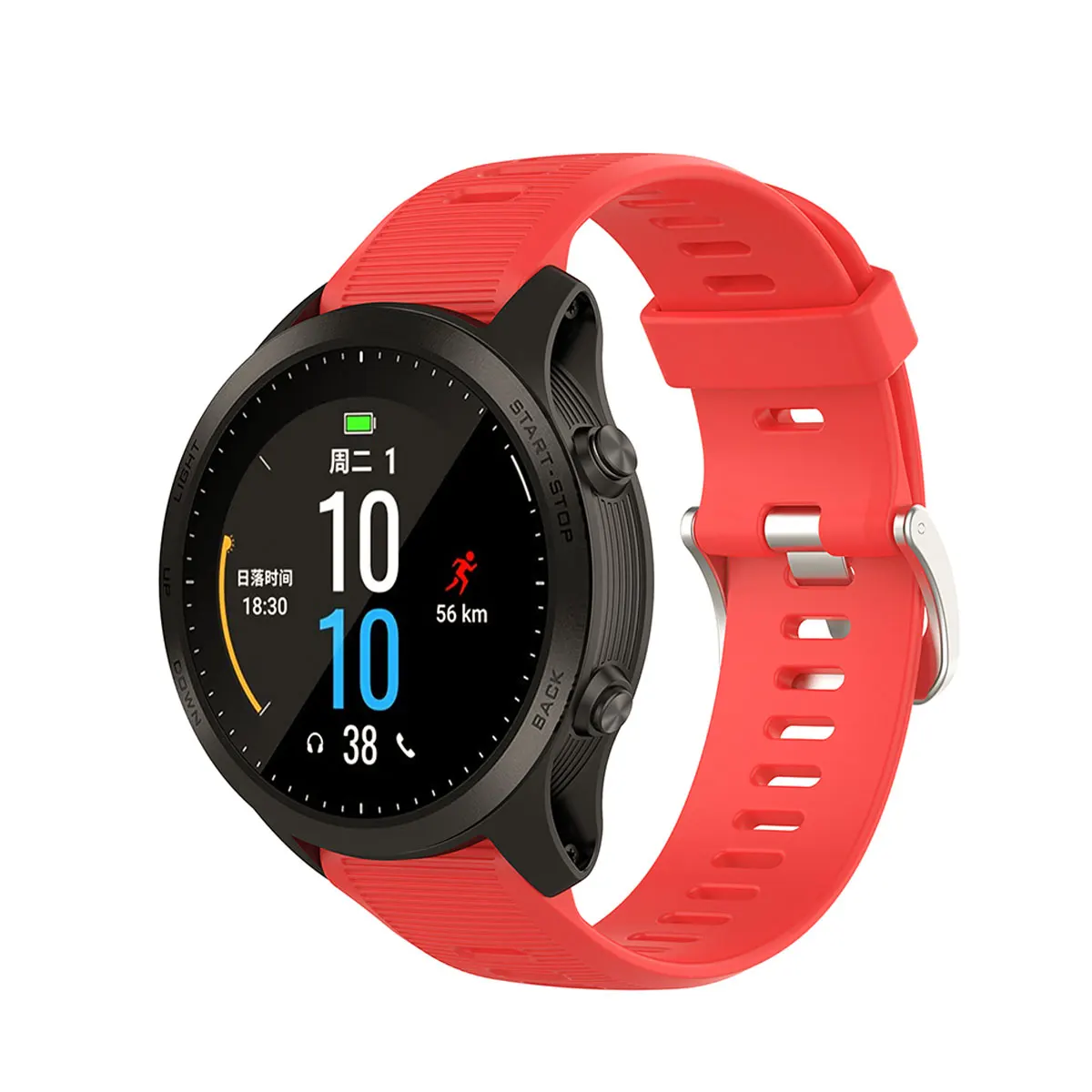 

Silicone Red Pc Material Adjustable Durable Compatible For Garmin Forerunner 945 935 Pc Bands Strap Woven