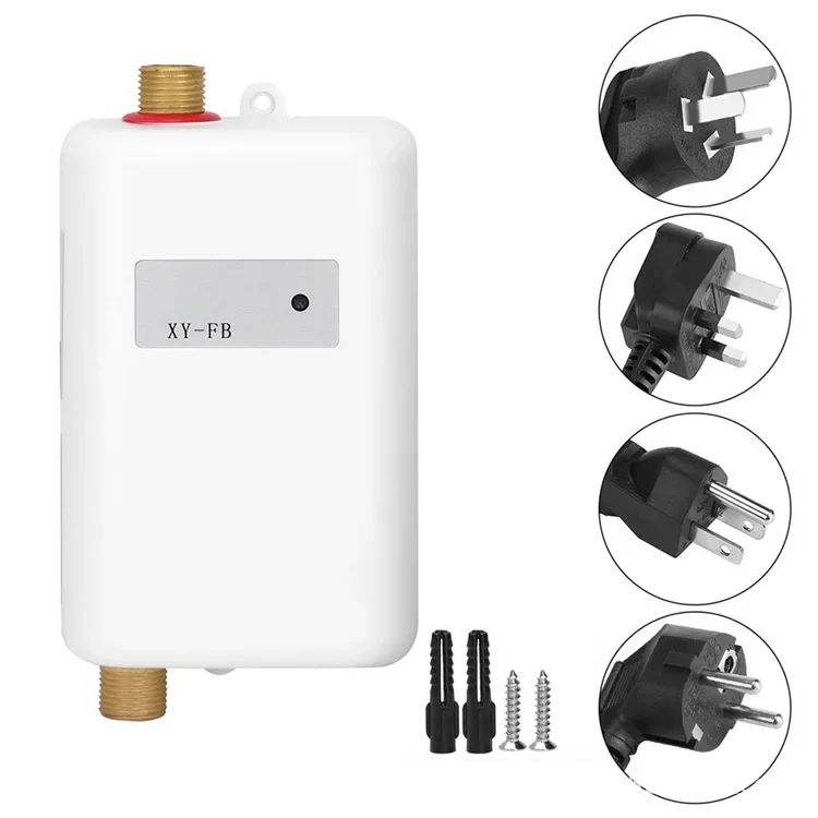 

Tankless Water Heater,3000W Portable Mini Instant Electric Hot Water Heater System for Household Indoor Bathroom Kitchen Washing