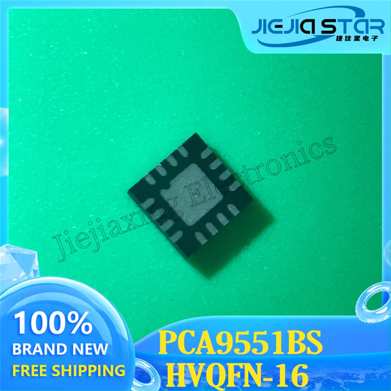 Electronics 2023+ PCA9551BS PCA9551 Silkscreen 9551 VQFN-16 Power Switch Chip 100% Brand New and Original 3~10PCS Free Shipping