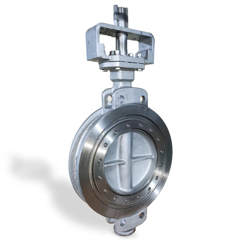 DN350 DN400 WCB 3 Three Triple Eccentric Hard Seal Butterfly Valve Air Water Oil Gas Stainless Steel 316 PN10 PN16 PN25 Manual