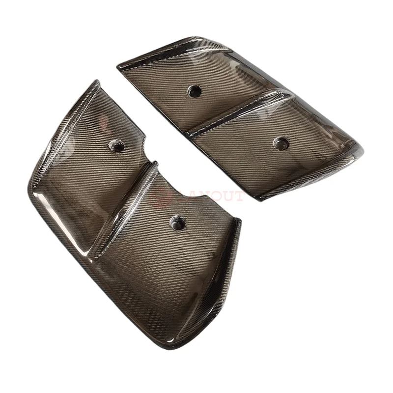 

Perfect Fitment 2 Pcs Top Style Carbon Fiber Rear Diffuser for BMW I8 Rear Bumper Lip 2014-2018