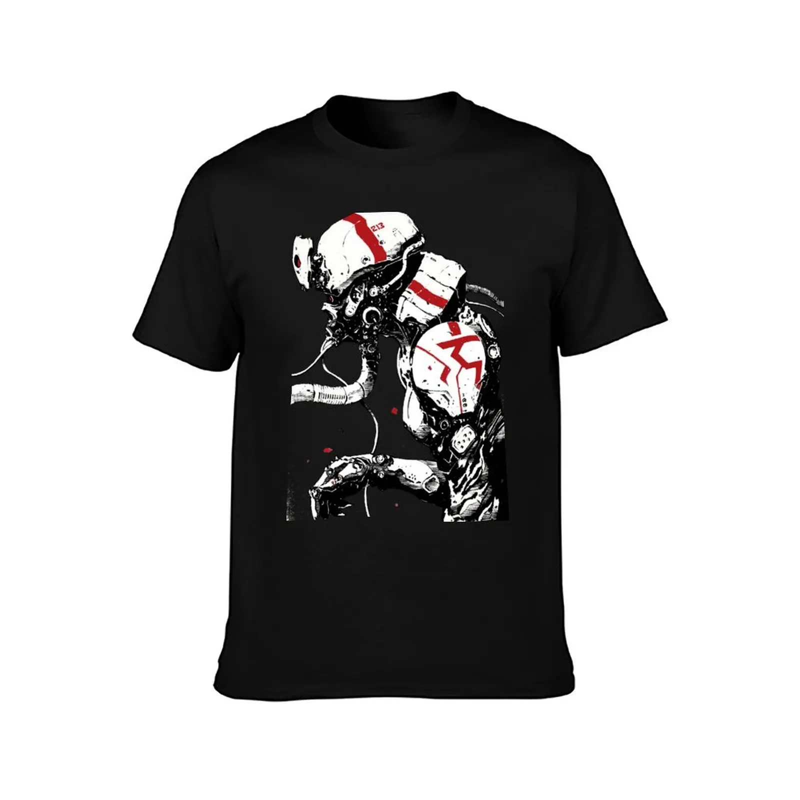 Cyberpunk Cyborg Soldier Futuristic Urban Style T-Shirt High Quality Durable T-Shirt
