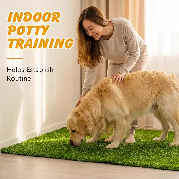 Waschbare Hundematte für den Haushalt, wiederverwendbare Kunstgrasmatte für Haustiertraining, geruchskontrollierende, leicht zu reinigende Urinmatte für rutschfesten Gebrauch. – Detail 4