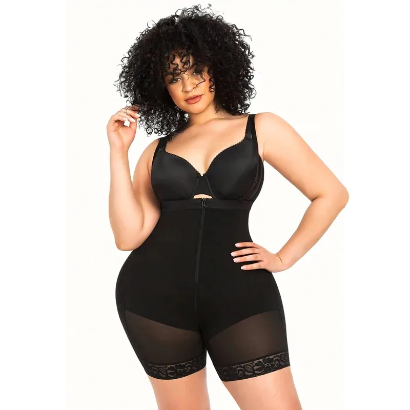 

Firm Tummy Shaper with Butt Lifter formadores hip enhancer shapewear compression bodysuit iu4;