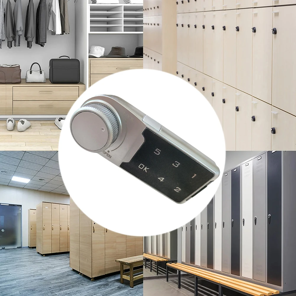 Keyless Keypad Combination Lock For Gym For Hotel Zinc Alloy Construction Plastic Components Password Entry For Steel Doors