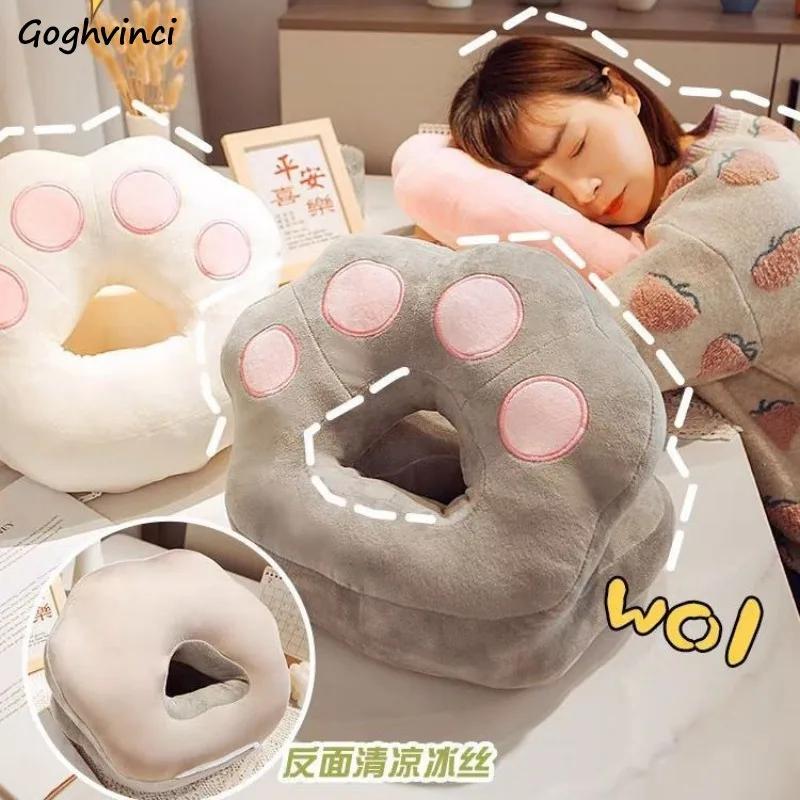 Cute Cat Claw Nap Pillows Fashion Office Classroom Works Students Universal Soft Comfortable Noon Break Neck Pillow All-purpose