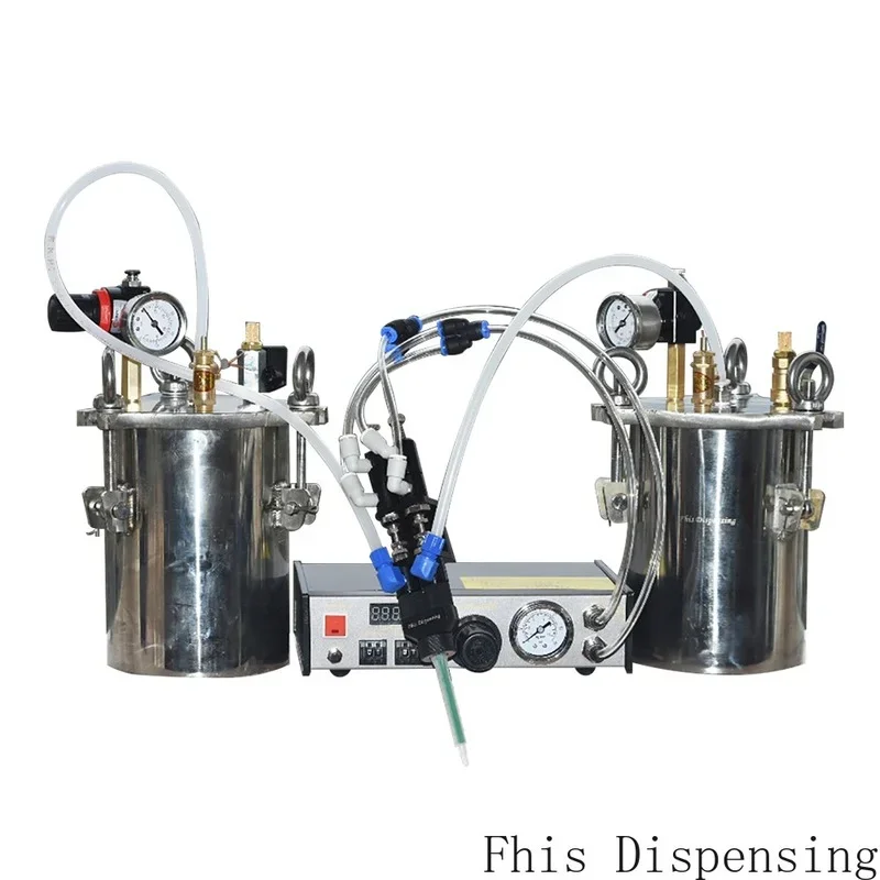 Fhis New Automatic Dispenser Stainless Steel Pressure Tankthimble Style Double Liquid Dispensing Valve