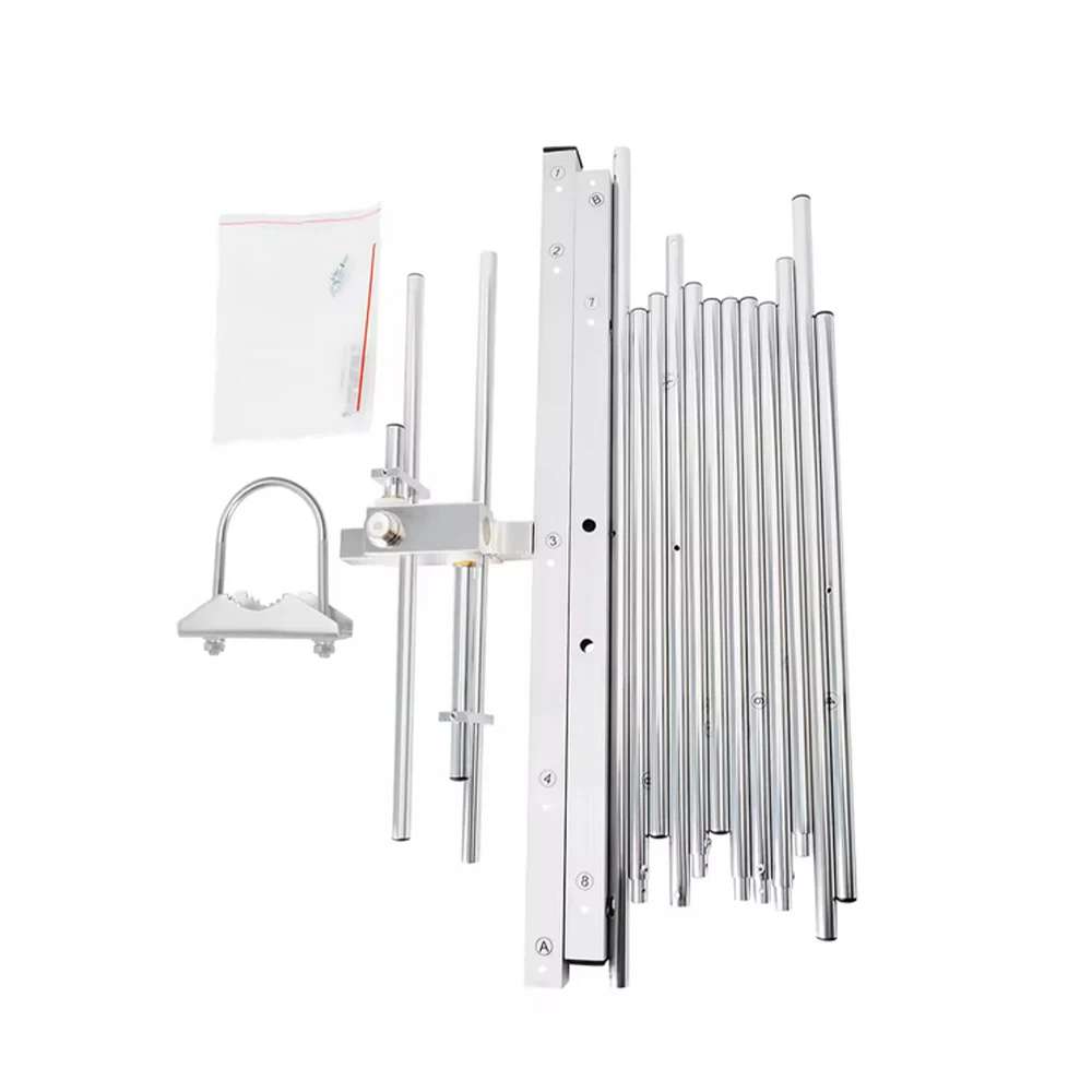 HYS Dual-Band VHF/UHF Yagi Antenna with 8-Element,Outdoor Rooftop Solution for Yaesu, Motorola, Kenwood & Midland Radios