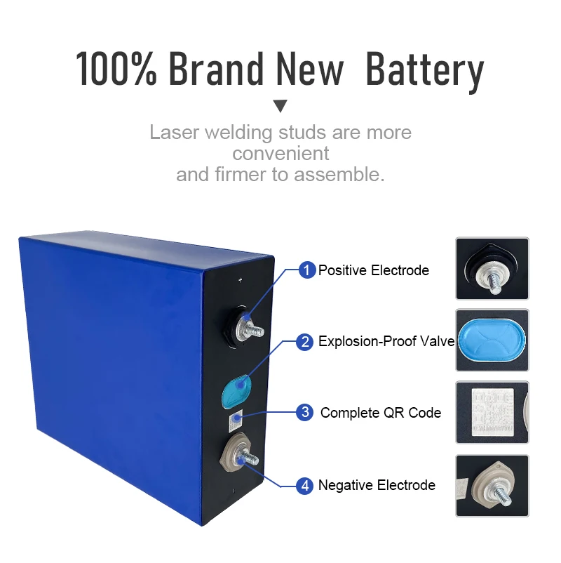 LF280K 6000cycles lithium iron phosphate Lifepo4 3.2V 280Ah Rechargeable Power Energy Car Cell Solar System Batteries