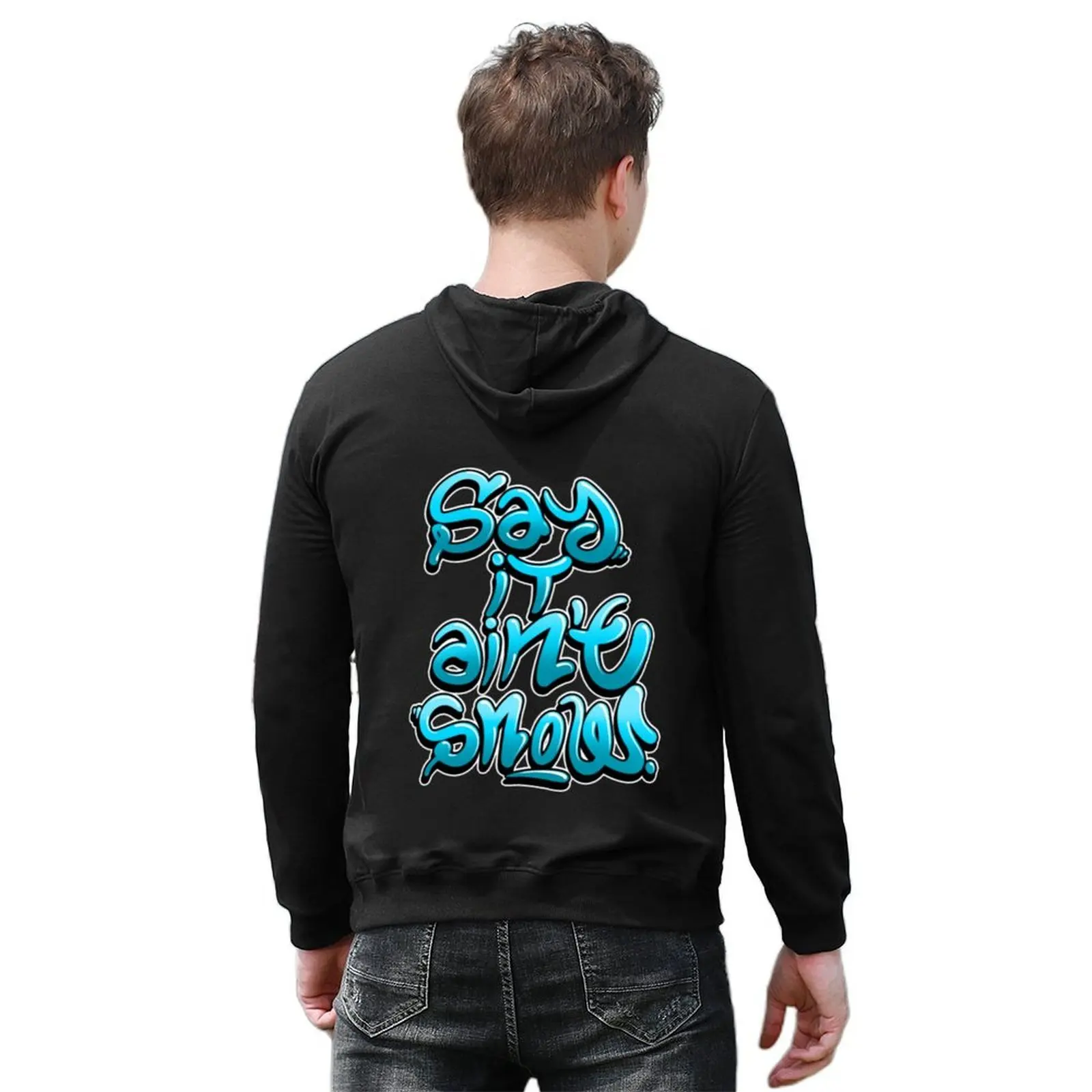 قل ذلك ليس الثلج! هوديي جرافيك تي شيرت الرجال الرجال الشتاء سترة أنيمي ملابس الخريف أنيمي هوديي
