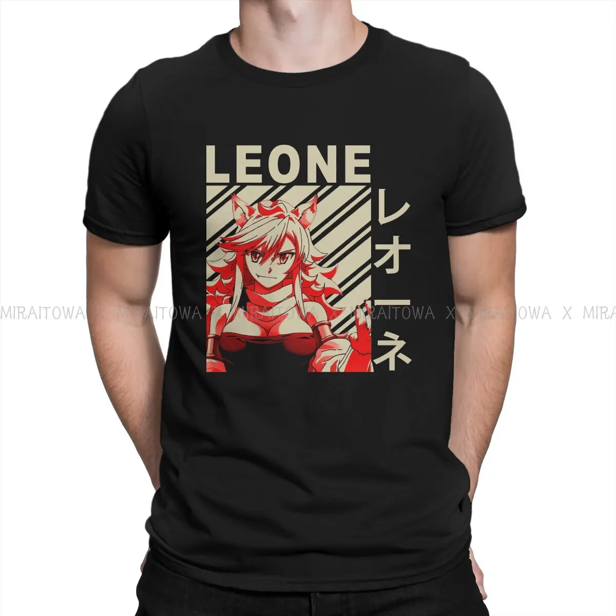 Akame ga Kill Leone T Shirt Harajuku Gothic Men's Tshirt Oversized O-Neck Men Clothes