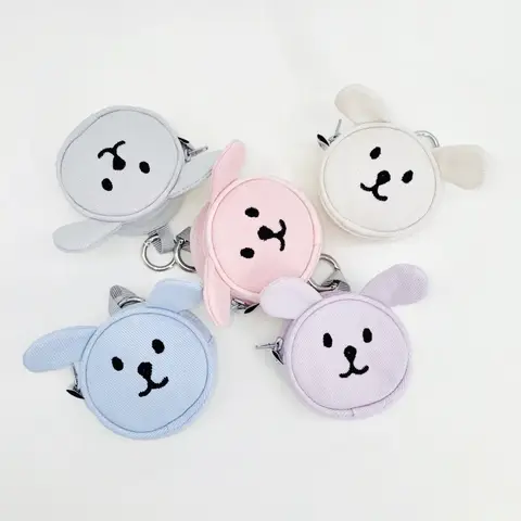 반려동물 외출 견인 로프 걸이 가방, 귀여운 캔버스 개 산책 키 가방, 개 캐리어, 강아지 똥 가방