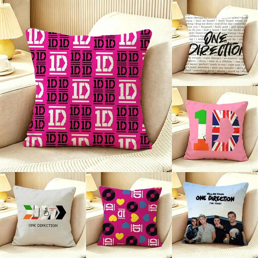 Band One Direction Cushion Cover Pillow Cover Nordic Minimalist Throw DoubleSided Print Cushion Case for Sofa Bedroom Decor