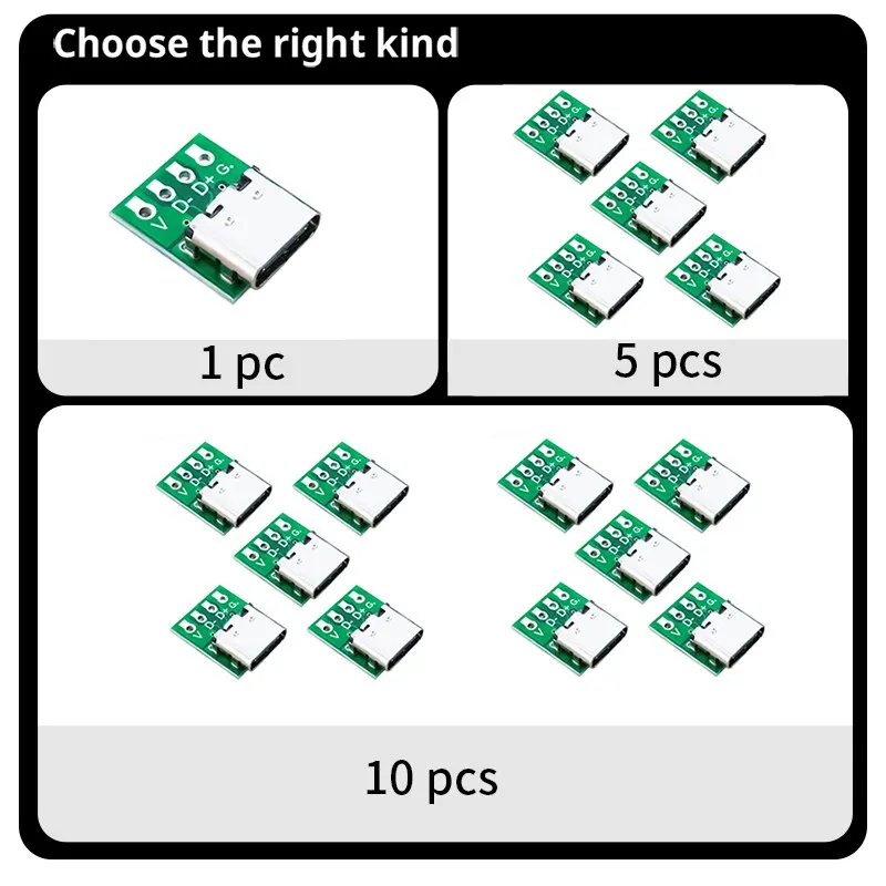 10/5/1Pcs TYPE C USB 3.1 Type C Connector 16 Pin Test PCB Board Plate Adapter Socket For Data Line Wire Cable Transfer