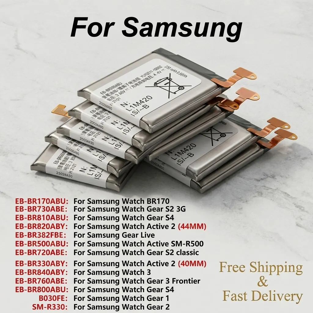 

Replacement Watch Battery For Samsung Galaxy Watch BR170 Gear S2 S4 Active 2 R800 R810 R500 3 Frontier