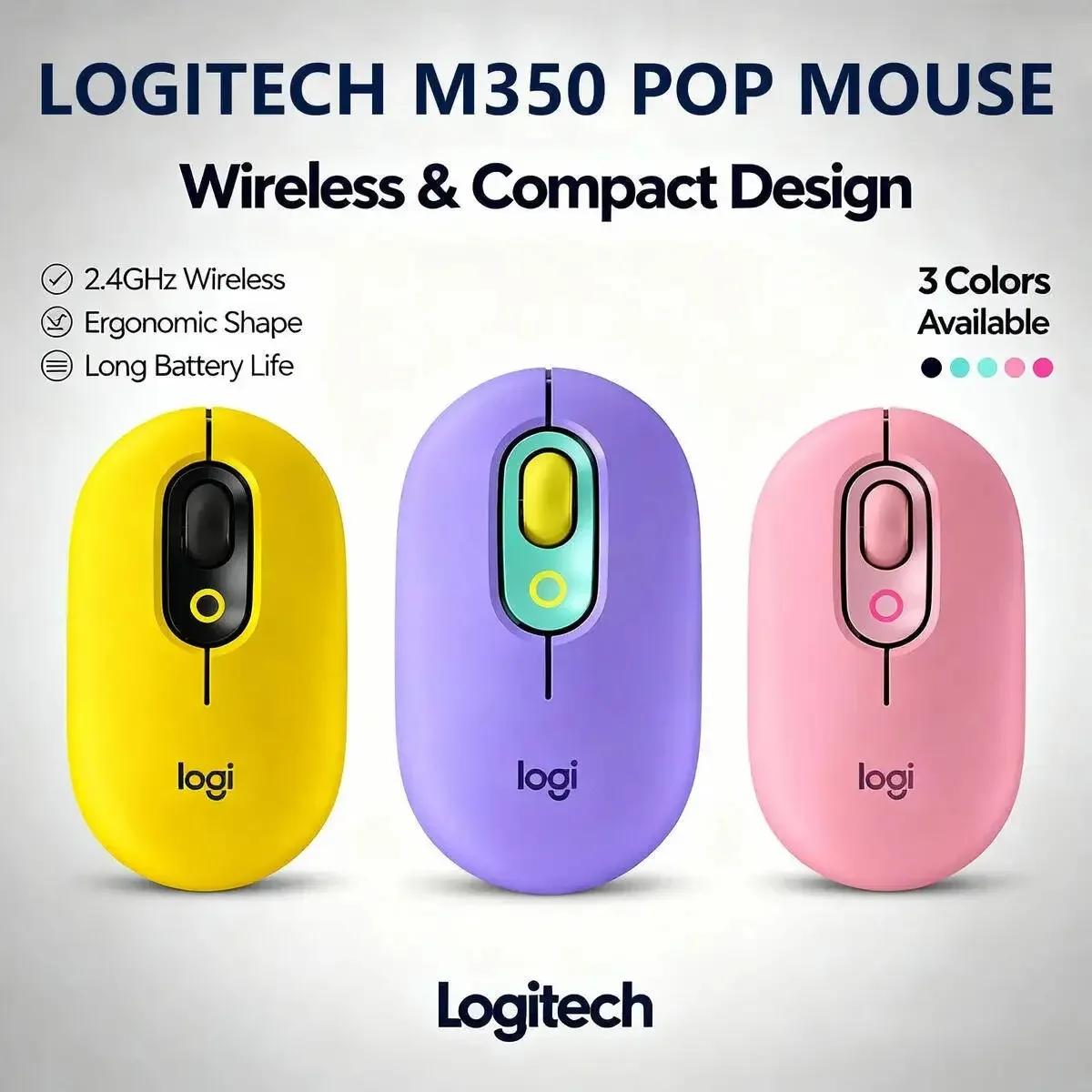 

Игровая мышь в режиме Logitech M350pop легкая, без дрейфа во время игр, популярная модель MX Anywhere 3S, беспроводная, двойная + M185