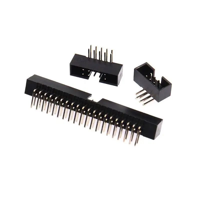 2~5~10 Stück einfacher Bullhorn-Stecker mit gebogener Nadel, 2,0 mm Rastermaß, JTAG-Sockel, IDC 3-8P 10P 20P 30P 40P 50P – Detail 4