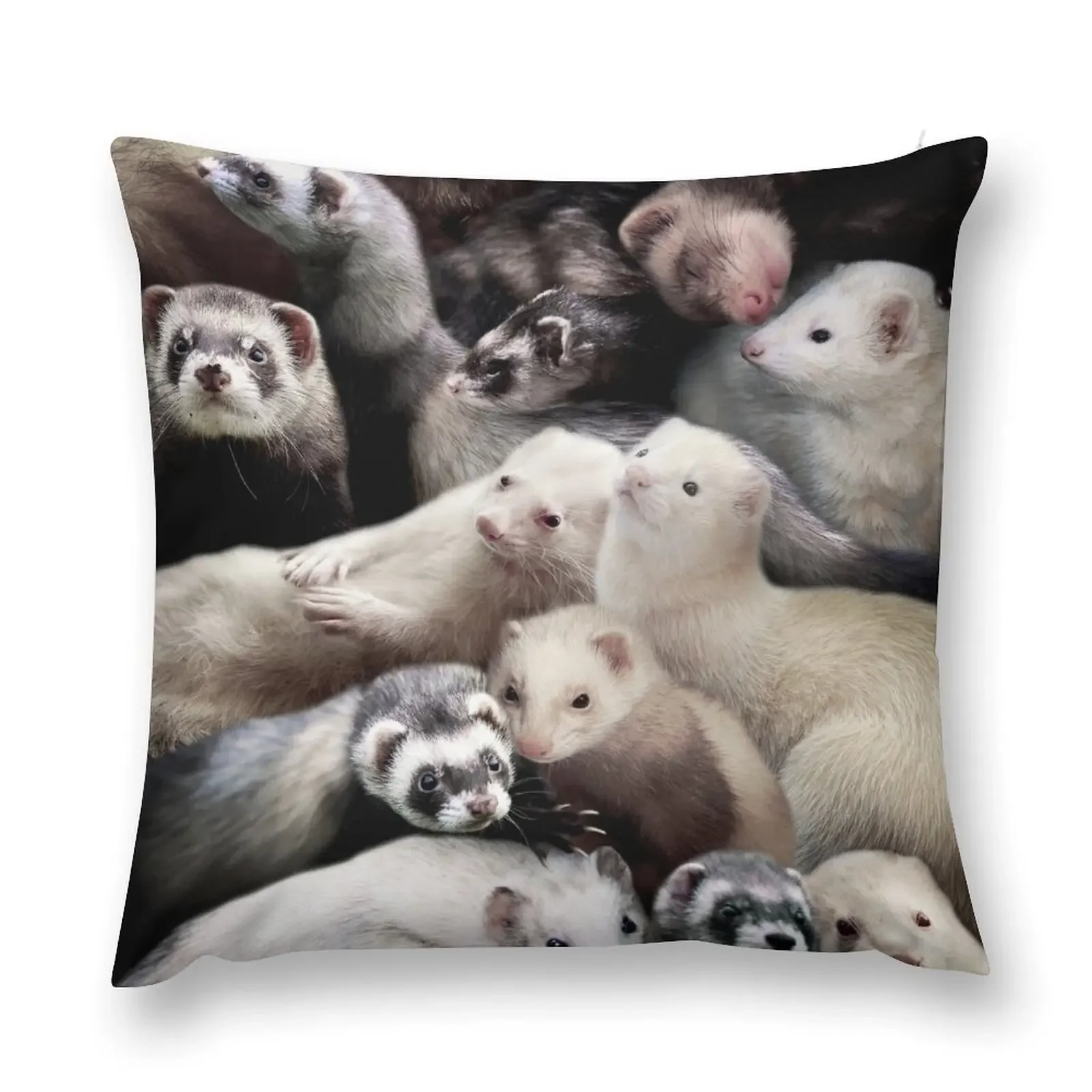 Ferrets Throw Pillow Room decorating items ornamental pillows for living room Decorative Cushion covers for pillows pillow