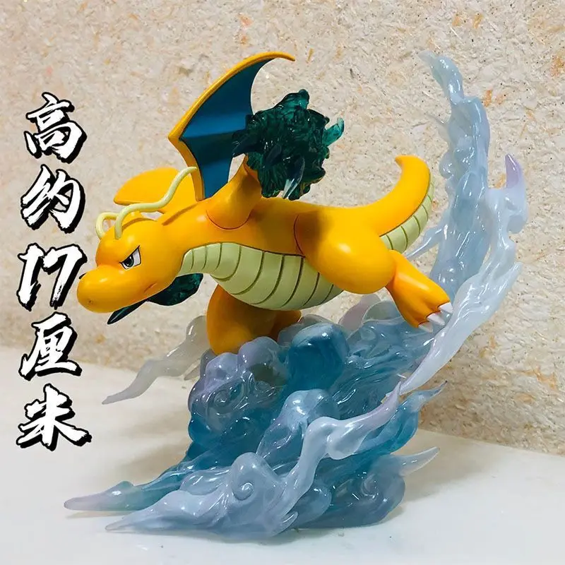 Gorący 17cm Anime Pokemon rysunek Dragonite figurka statua pcv model figurki kolekcja dekoracja na biurko zabawka urodzinowa dla dzieci prezent