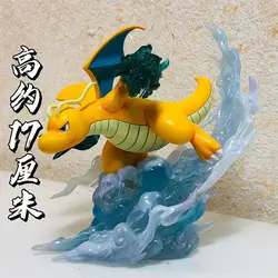 Gorący 17cm Anime Pokemon rysunek Dragonite figurka statua pcv model figurki kolekcja dekoracja na biurko zabawka urodzinowa dla dzieci prezent