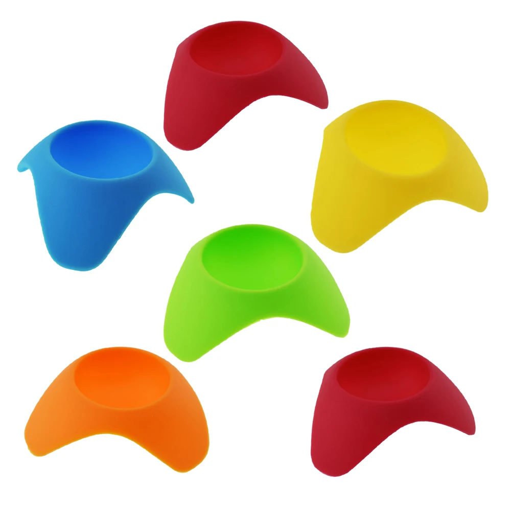 

6 Pcs Egg Tray Stand Holder Carrier Serving Holders Silicone Cup Boiled Cups Poached Eggs