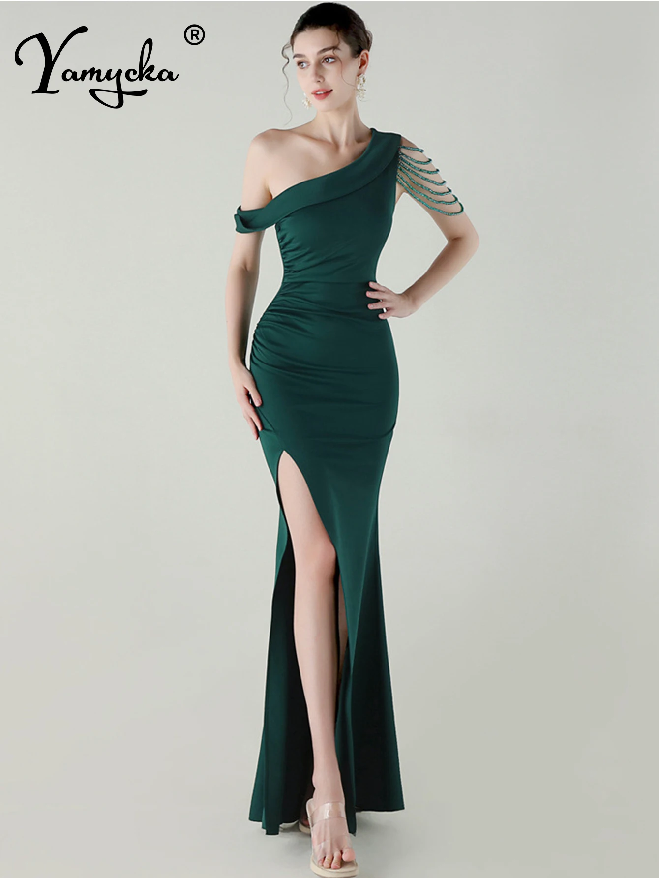 Sexy dos nu blanc robe d'été femmes fête de mariage longues robes 2025 femme élégante strass anniversaire robe de soirée vestidos