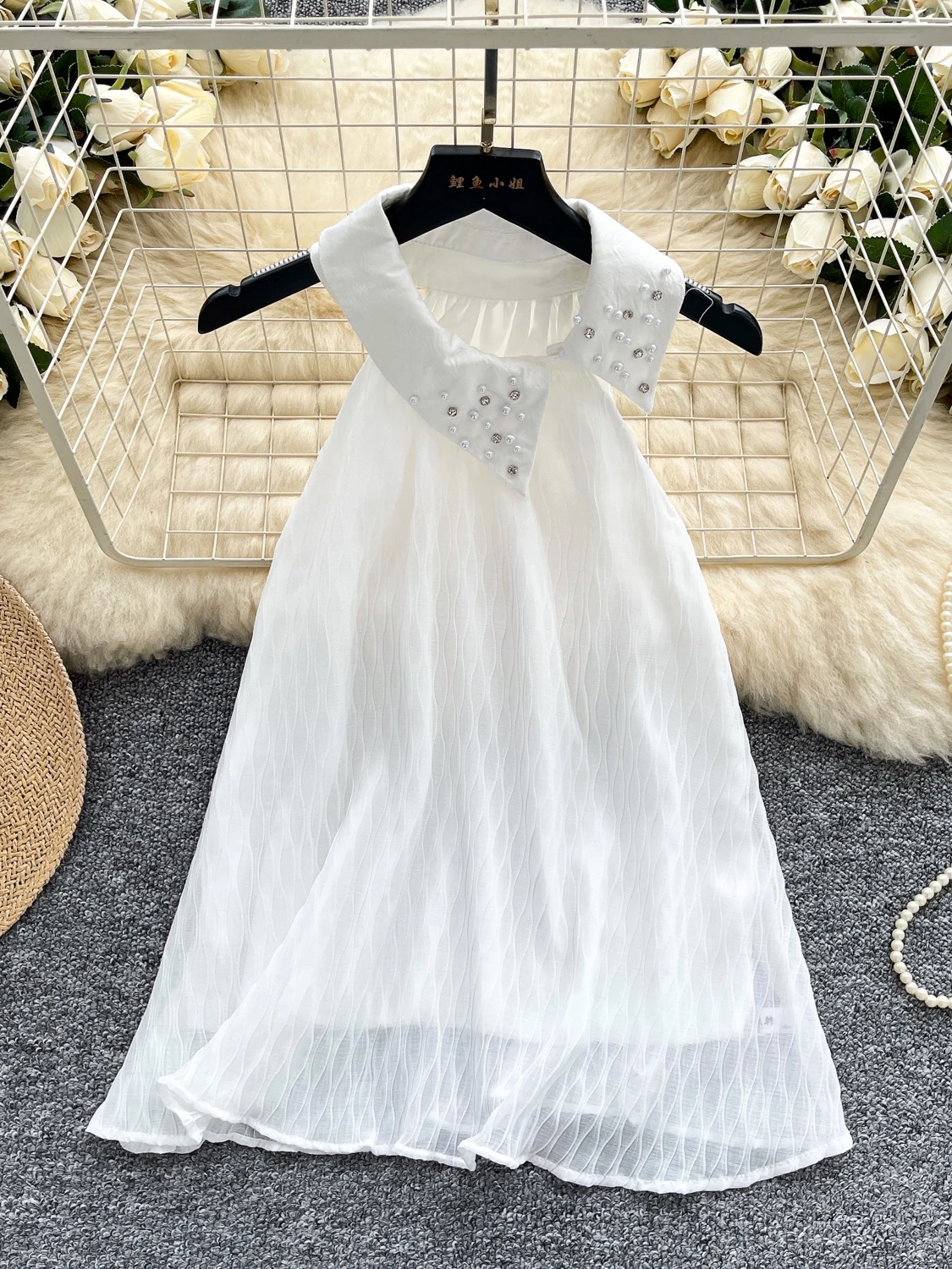 

Summer Svel Ne Hanging Me Top Women's Loose Fit Diamond Embellied Faionable Unique Beautiful Trendy Vest