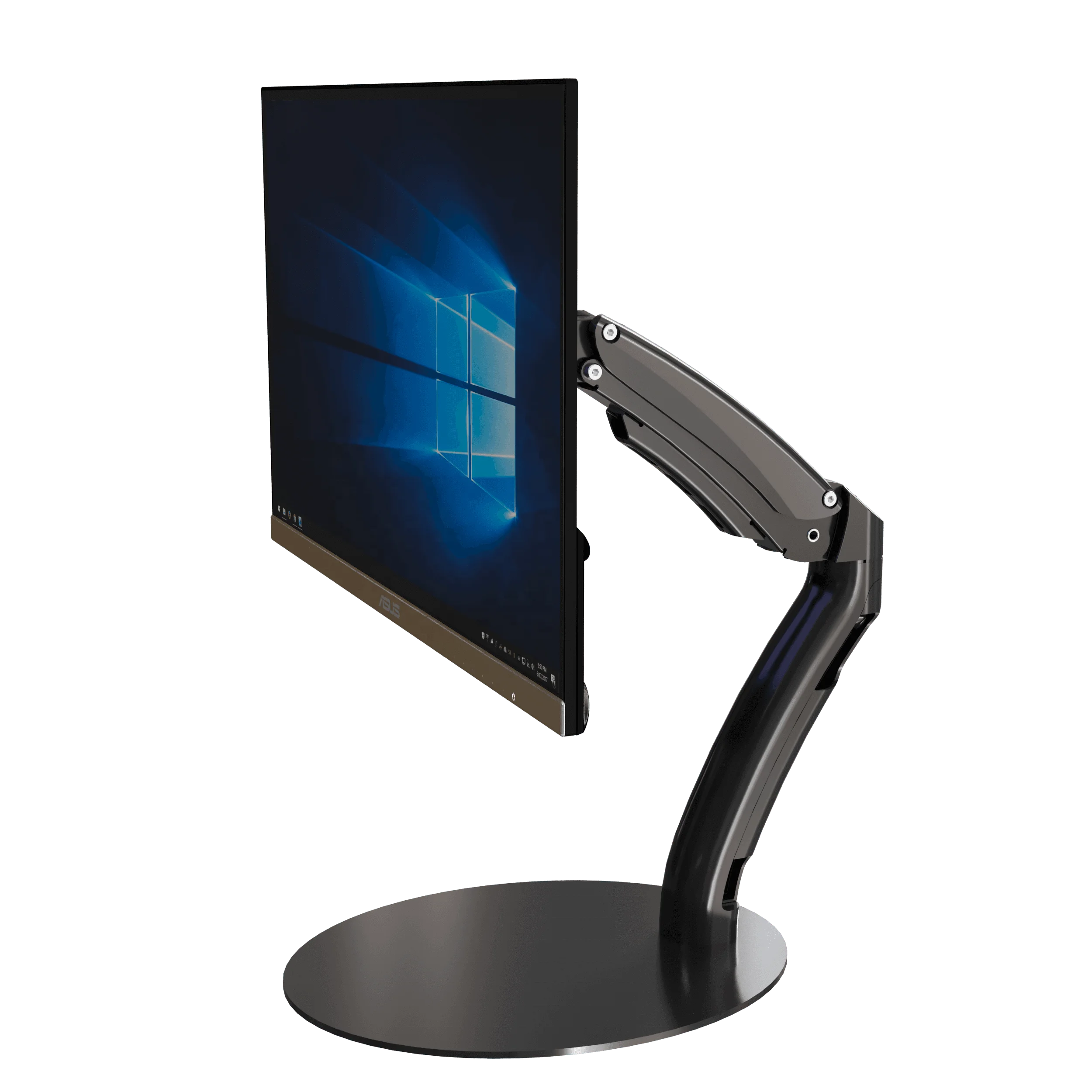 Flexibly Adjustable Single Monitor Stand With Bottom Anti-Slip Pads for Desk Placement VM-GB12S