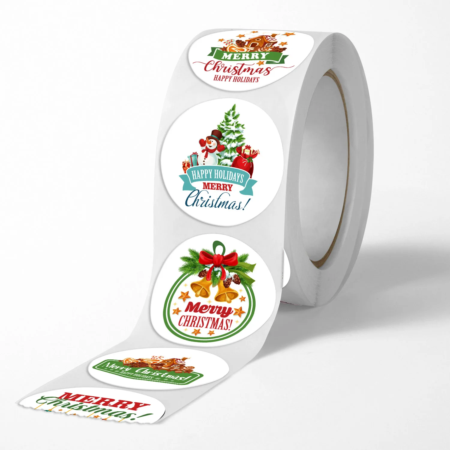 New Merry Christmas Stickers for DIY Gift Baking Packaging Envelope Stationery Decoration Christmas Theme Sealing Labels Sticker