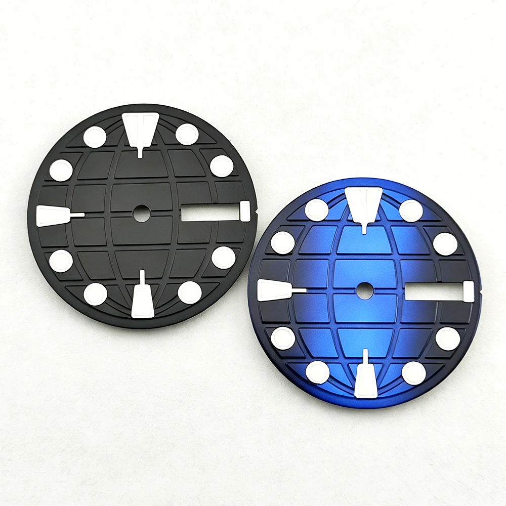 NH36 dial 28.5mm dial green luminous lumen Gradient dial dial suitable for NH36 movement men watch dial Watch accessories