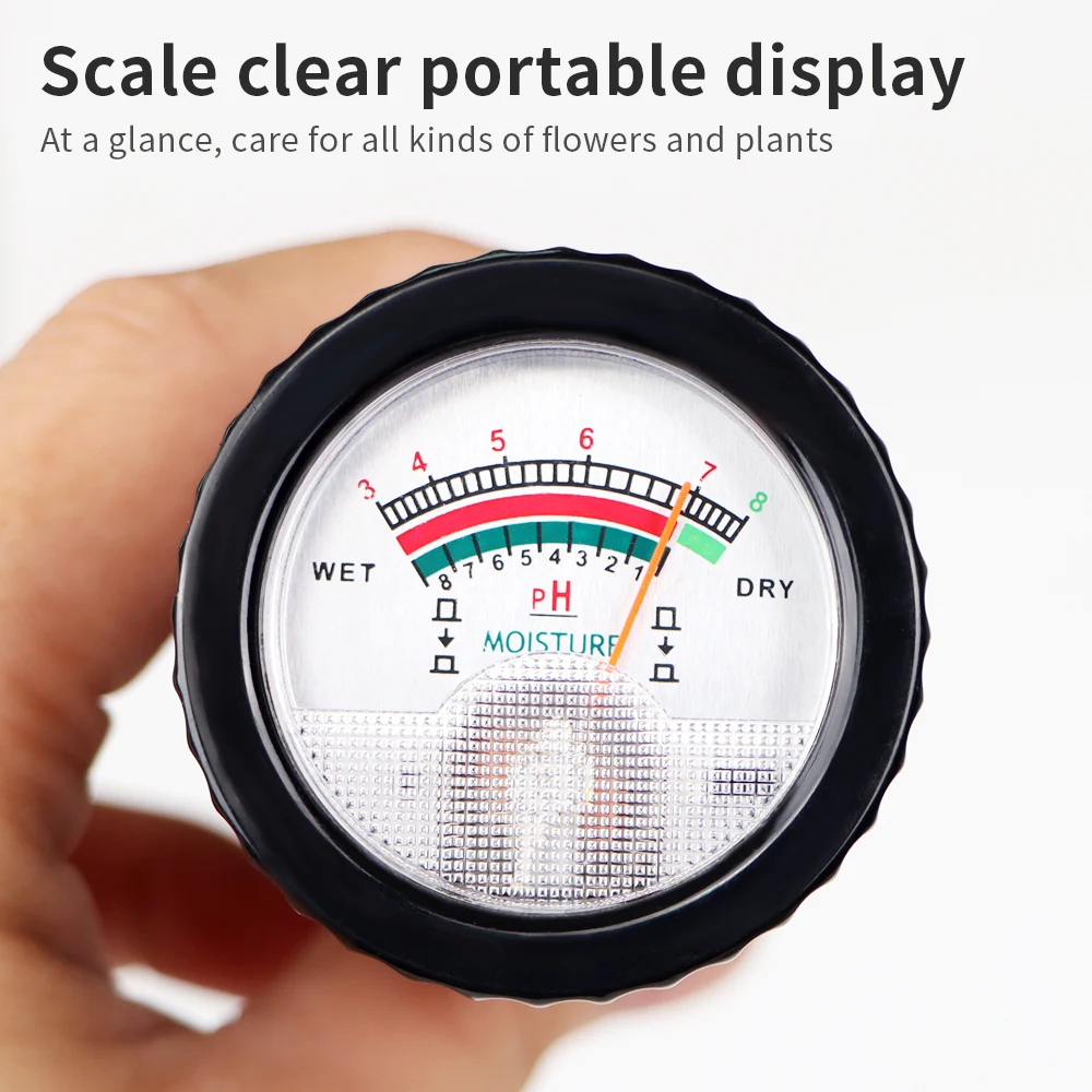 Portable Soil PH Moisture Meter Professional Soil Tester Waterproof  PH Detector Humidity Analyzer for Garden Plant Flower Farm