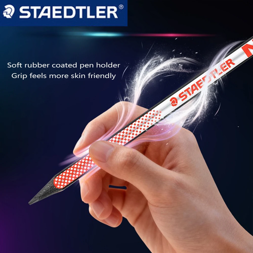 3PCS/Set New STAEDTLER Pencils 181 Curved Writing Pencil Upright Posture Cute School Supplies Stationery Back To School