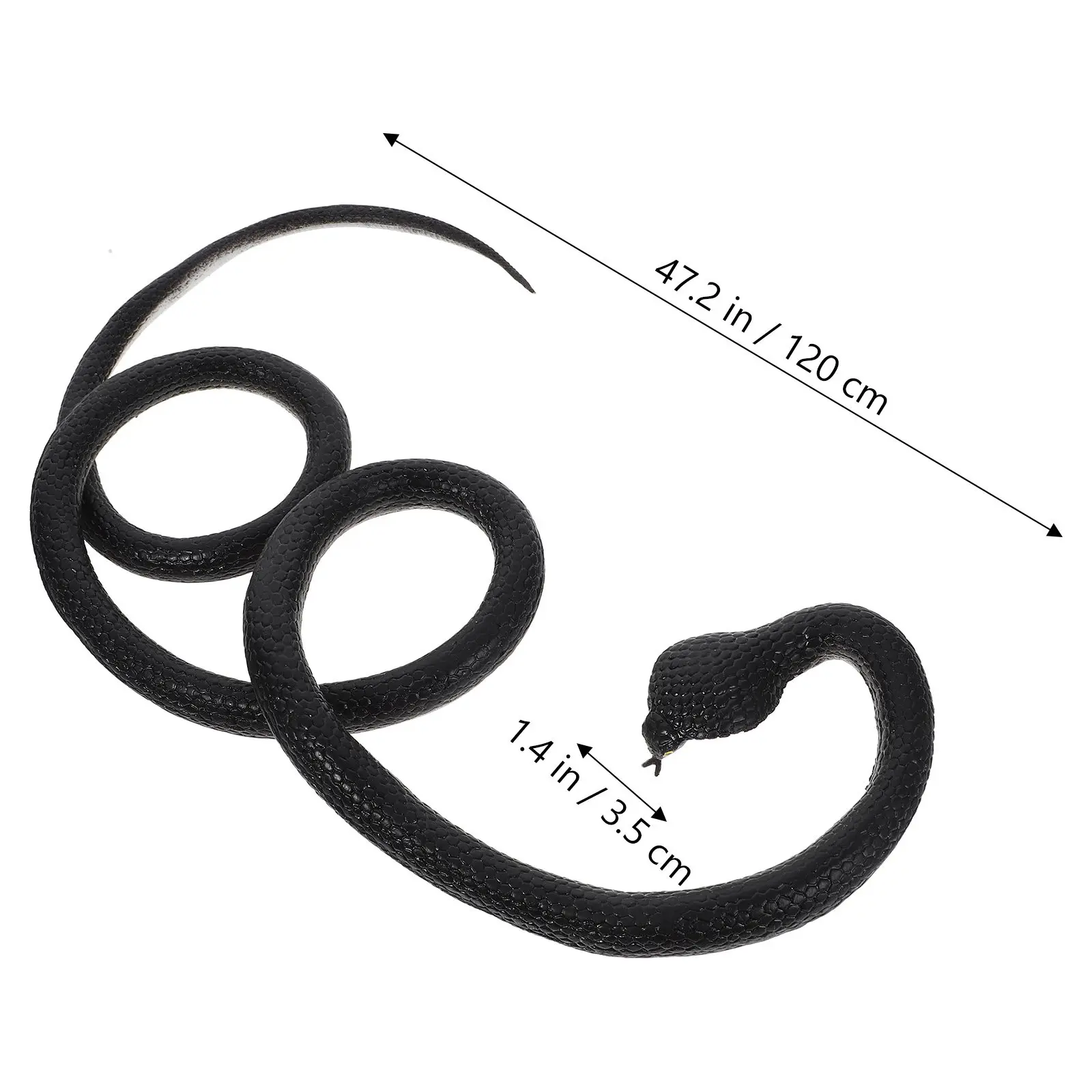Simulation Snake Decoration Lifelike Fake Snake Prop Outdoor Garden Balcony Halloween Prank Party Spoof Props Party Spoof Toys