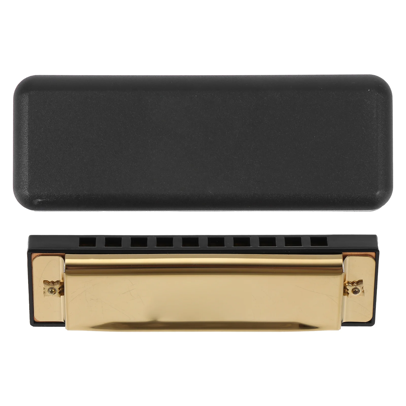 

Creative Harmonica Musical Instrument with Key of G 10-hole Harmonicas Blues Portable for Lover