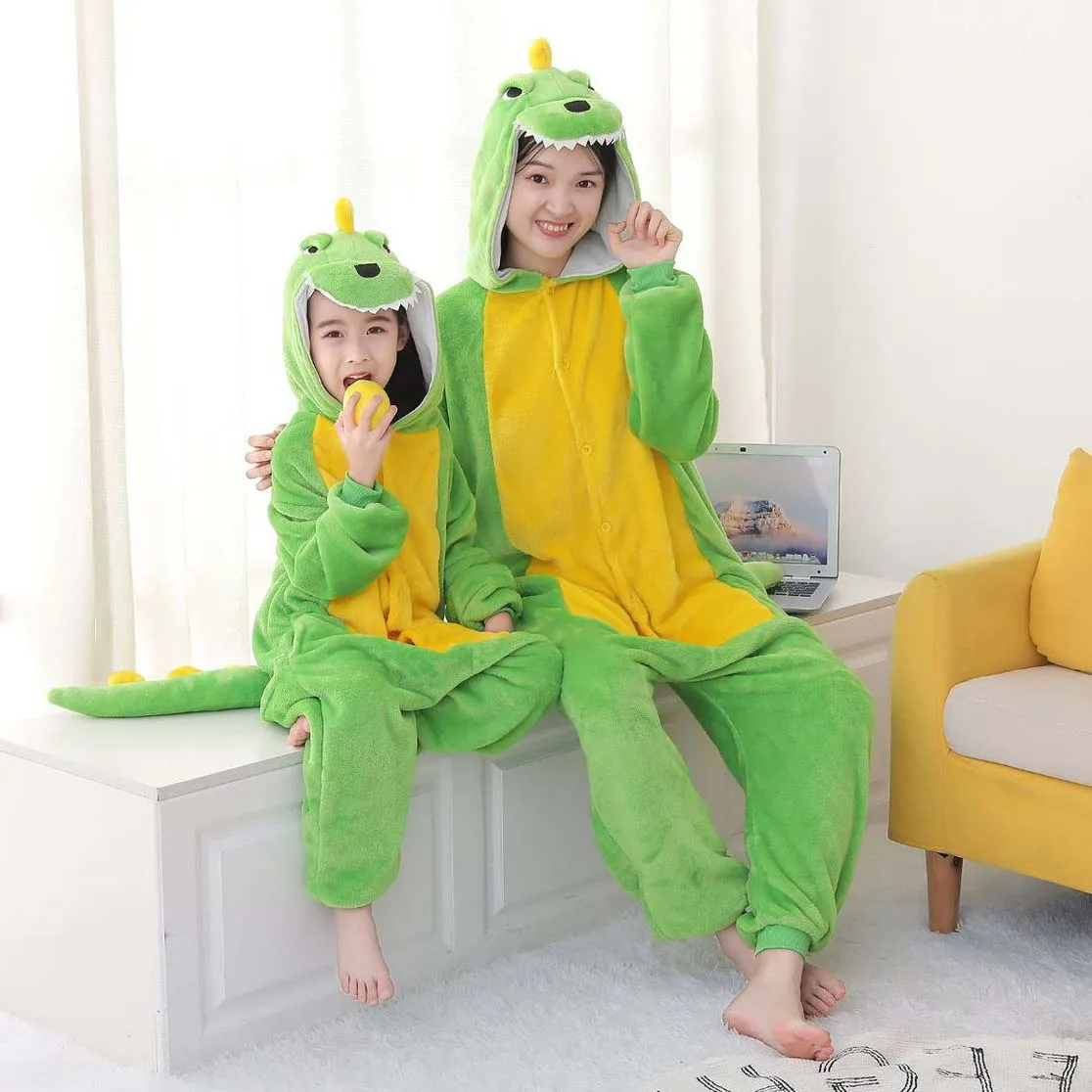 Adults Dinosaur Onesie Animal Halloween Christmas Anime Cosplay Costumes One Piece Cartoon Pajamas for Women and Men image 4