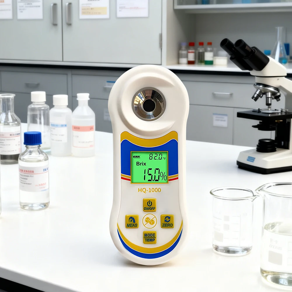 

Оптовый портативный цифровой рефрактометр 2-в-1 для измерения сахара и солености в фруктах, напитках и овощах, высокоточный