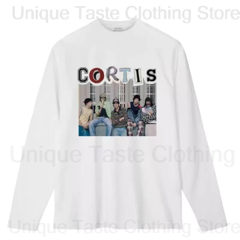 

‌ Kpop модная футболка CORTIS MARTIN JAMES JUHOON SEONGHYEON KEONHO футболка с принтом высокого качества, хлопковые осенние футболки с длинными рукавами