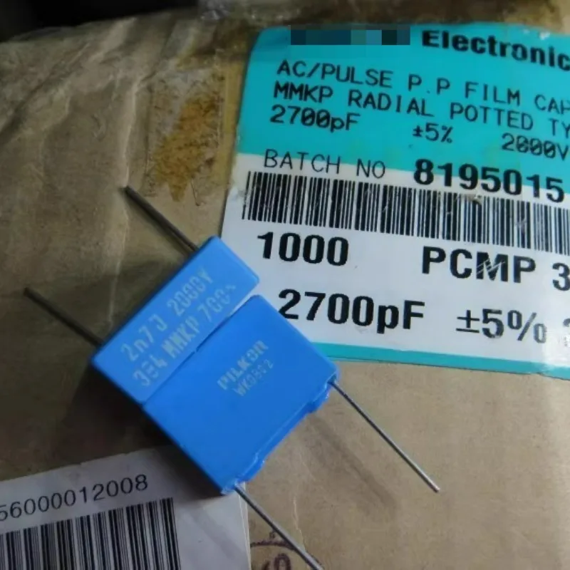 

20PCS MKP 0.0027uf/2000v 2.7nf 2700pf 2n7 272 New 15mm Film Capacitor