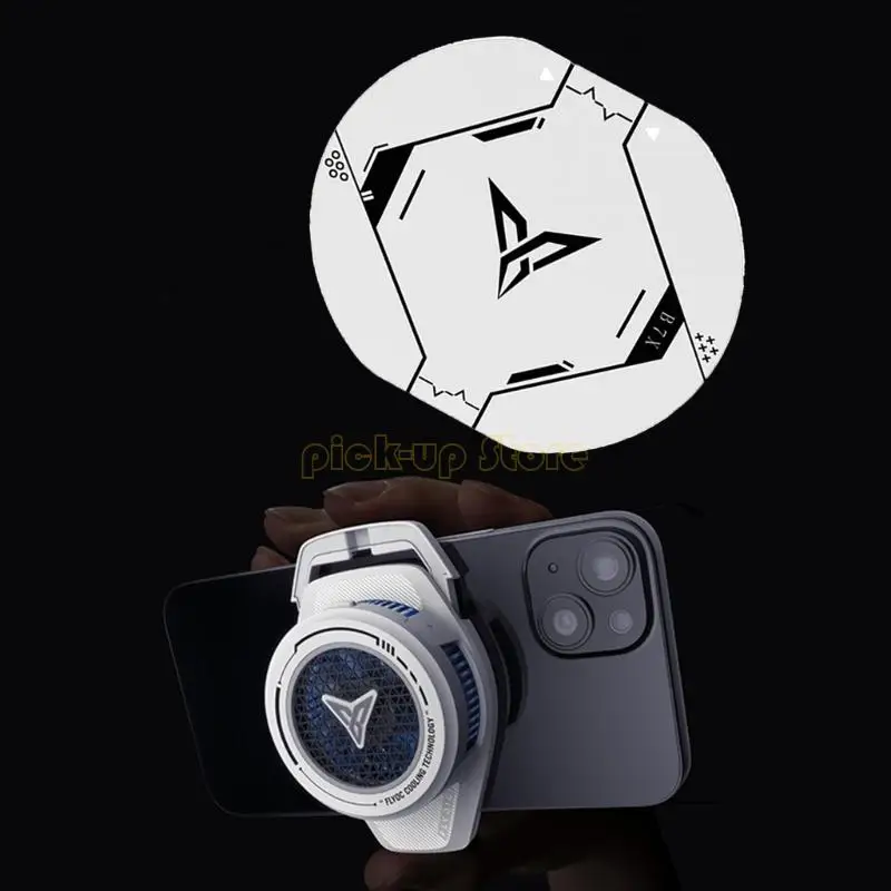 Q5WA B7X làm mát quạt làm mát Tấm hút điện thoại Bộ tản nhiệt nhãn dán từ tính