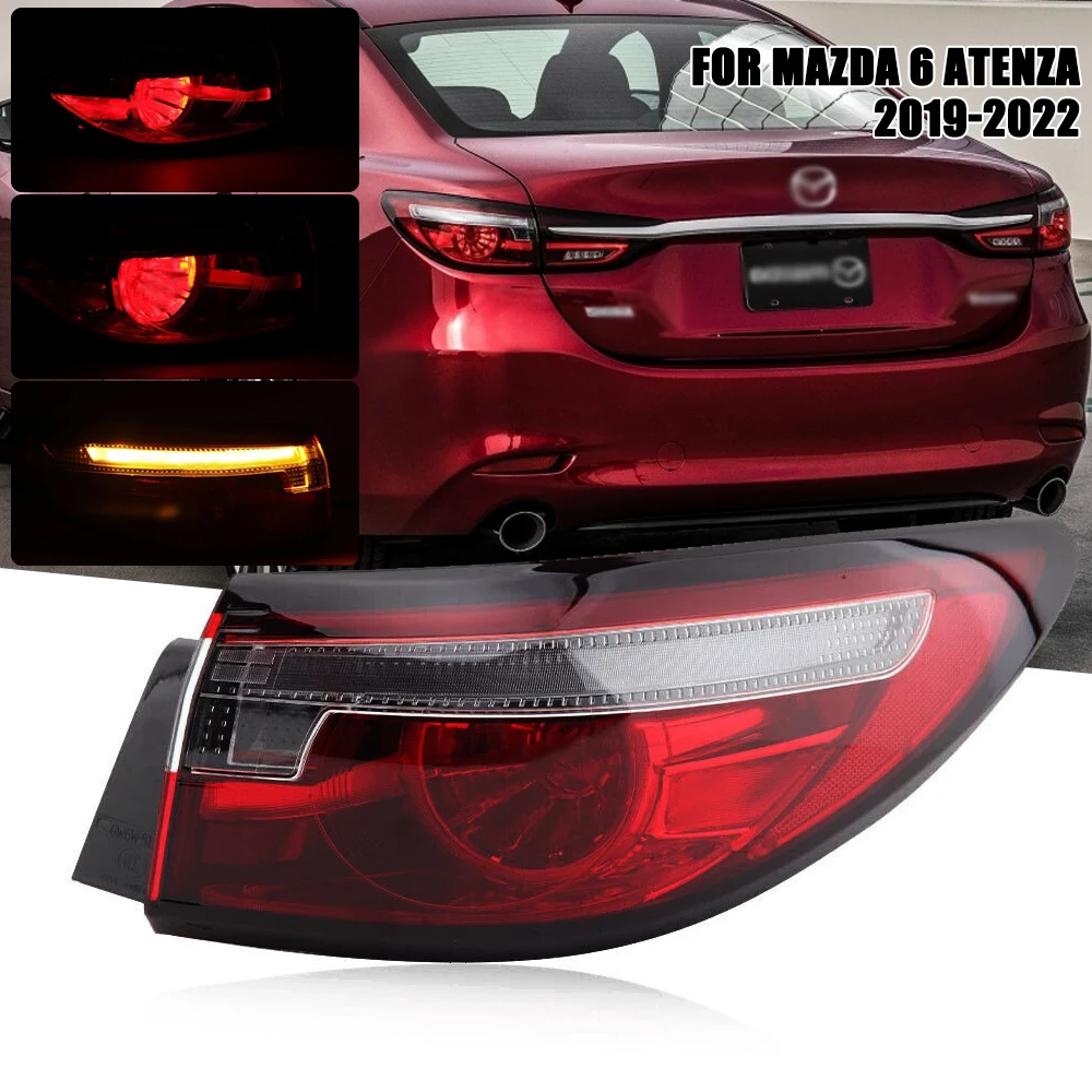 

Левый/правый задний фонарь для Mazda 6 Atenza 2019 2020 2021 2022, задний фонарь, стоп-сигнал с