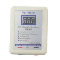 800V Digital Capacitor Voltage Tester Fast Discharger High Volt Discharging Tool Electronic Repair Display Matenance