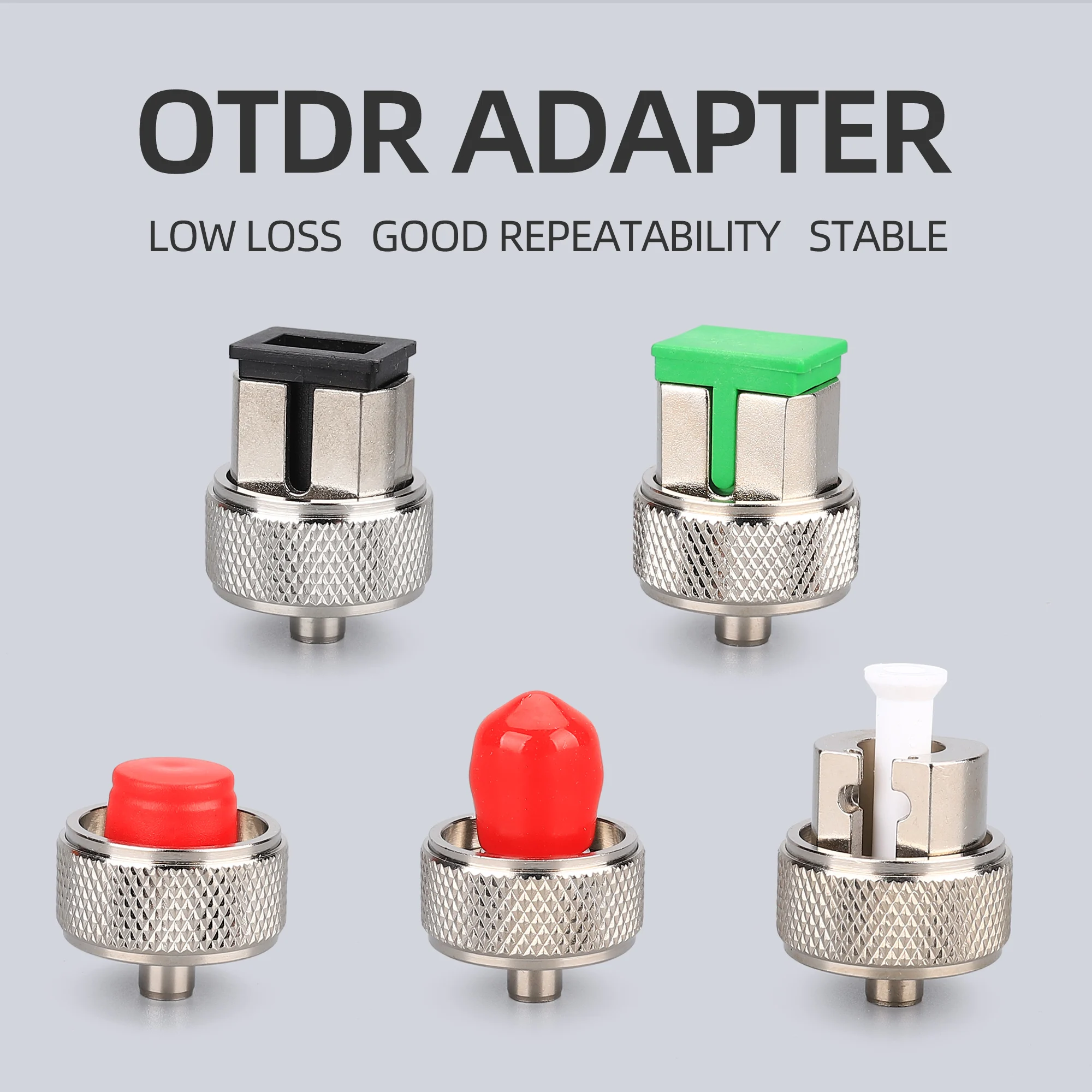 KELUSHI OTDR Adapter For Optical time-domain reflectometer FC SC ST Round Adapter connector Accessories Fiber Optic Tools