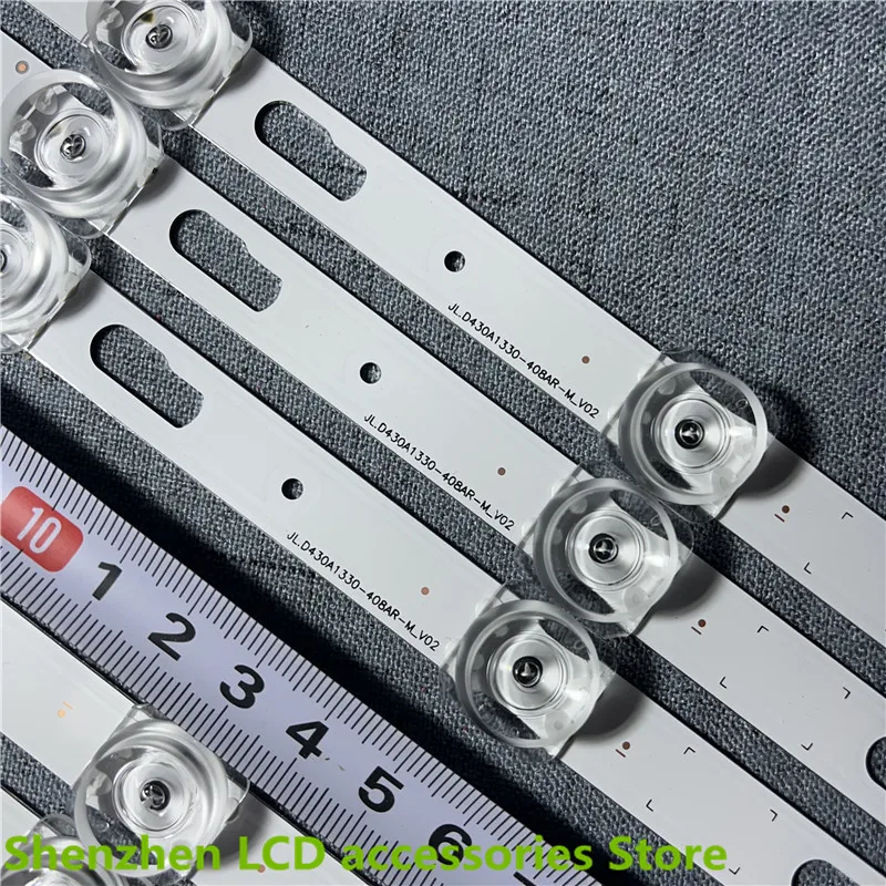 LED الخلفية بار لسامسونج UN43TU7000 UN43TU8000 UN43TU8200 UE43TU7100 UN43TU700DF BN96-50319A 50320A LM41-00868A 00867A 3V