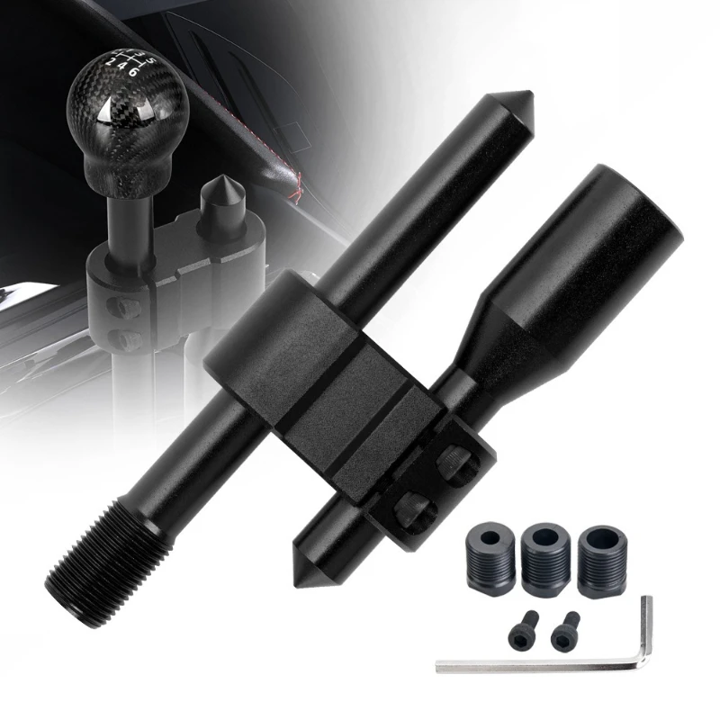 Universal Car Modification H-type Gear Lever Extension Lever Manual Gear Fast Dial Gears Head Wave Stick Lengthening Heightening